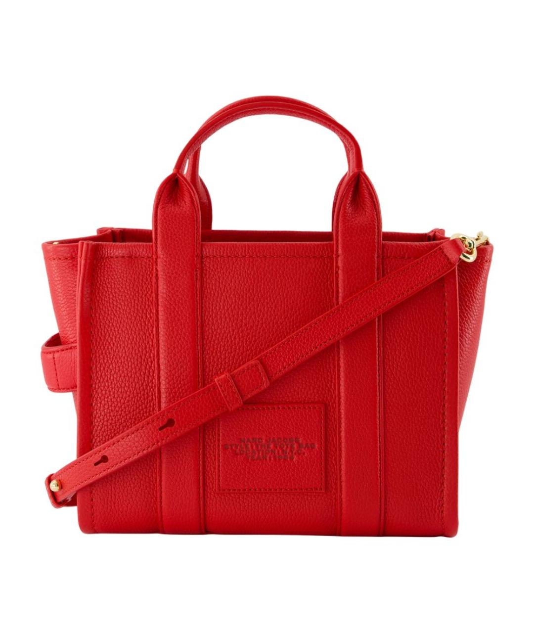 MARC JACOBS Красная кожаная сумка тоут, фото 3