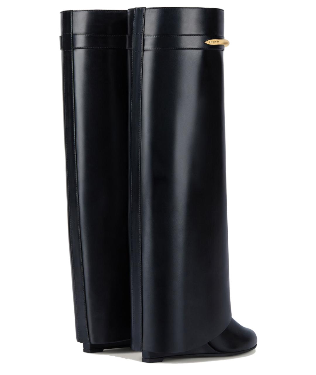 GIVENCHY Черные кожаные сапоги, фото 5