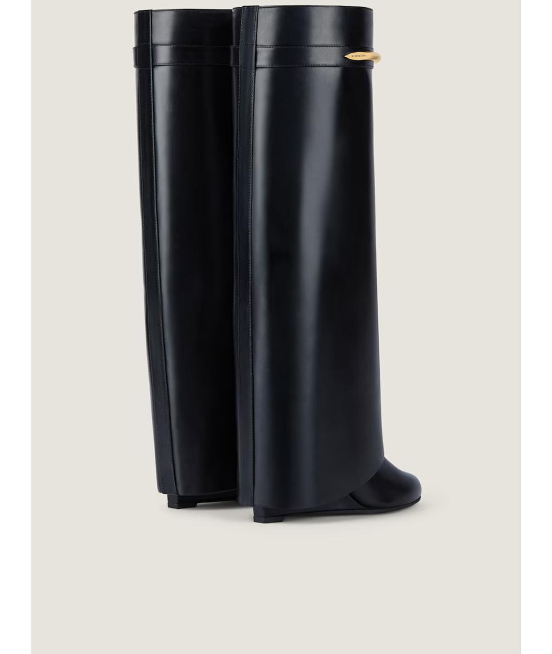 GIVENCHY Черные кожаные сапоги, фото 4