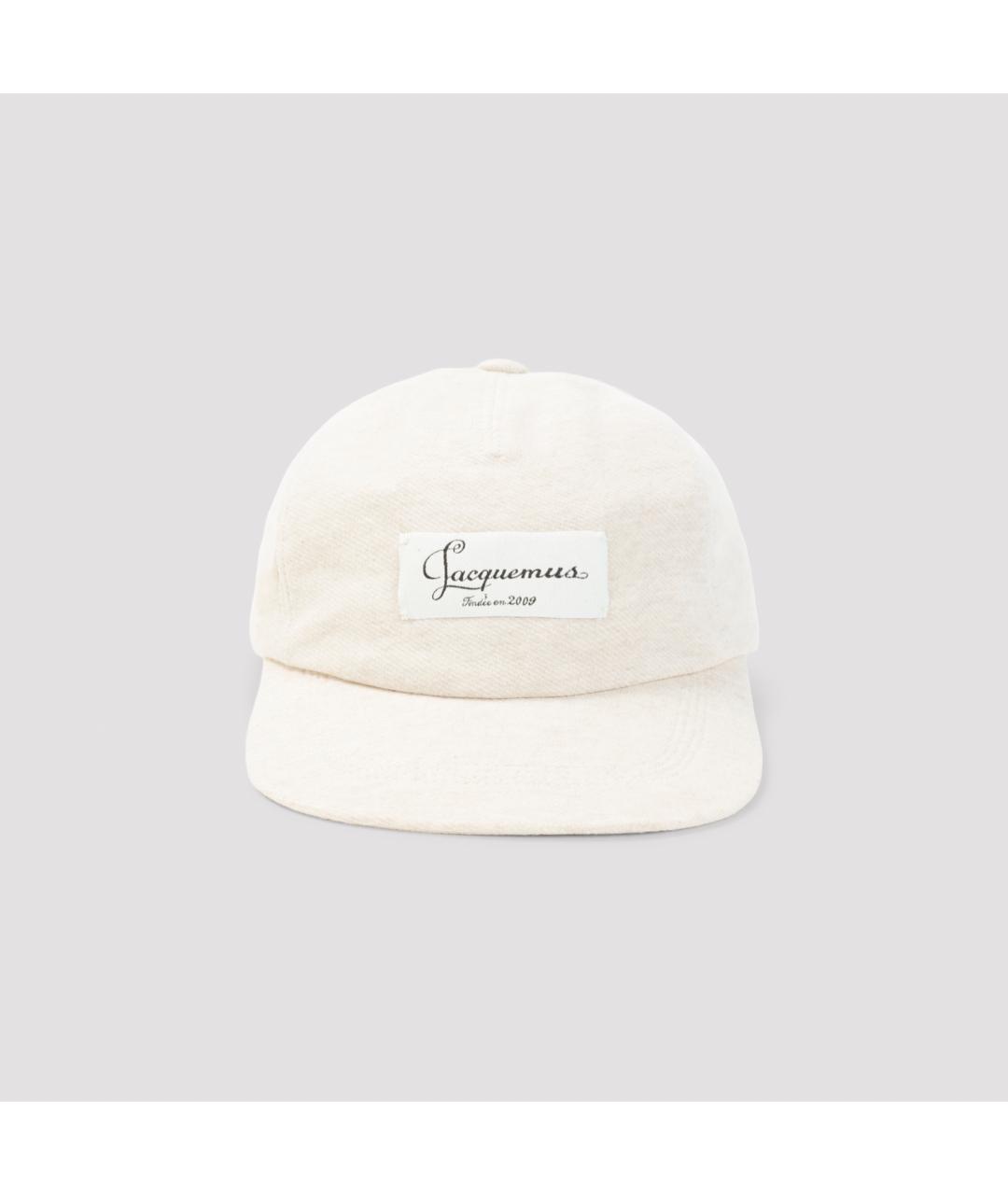JACQUEMUS Бежевая хлопковая кепка, фото 2