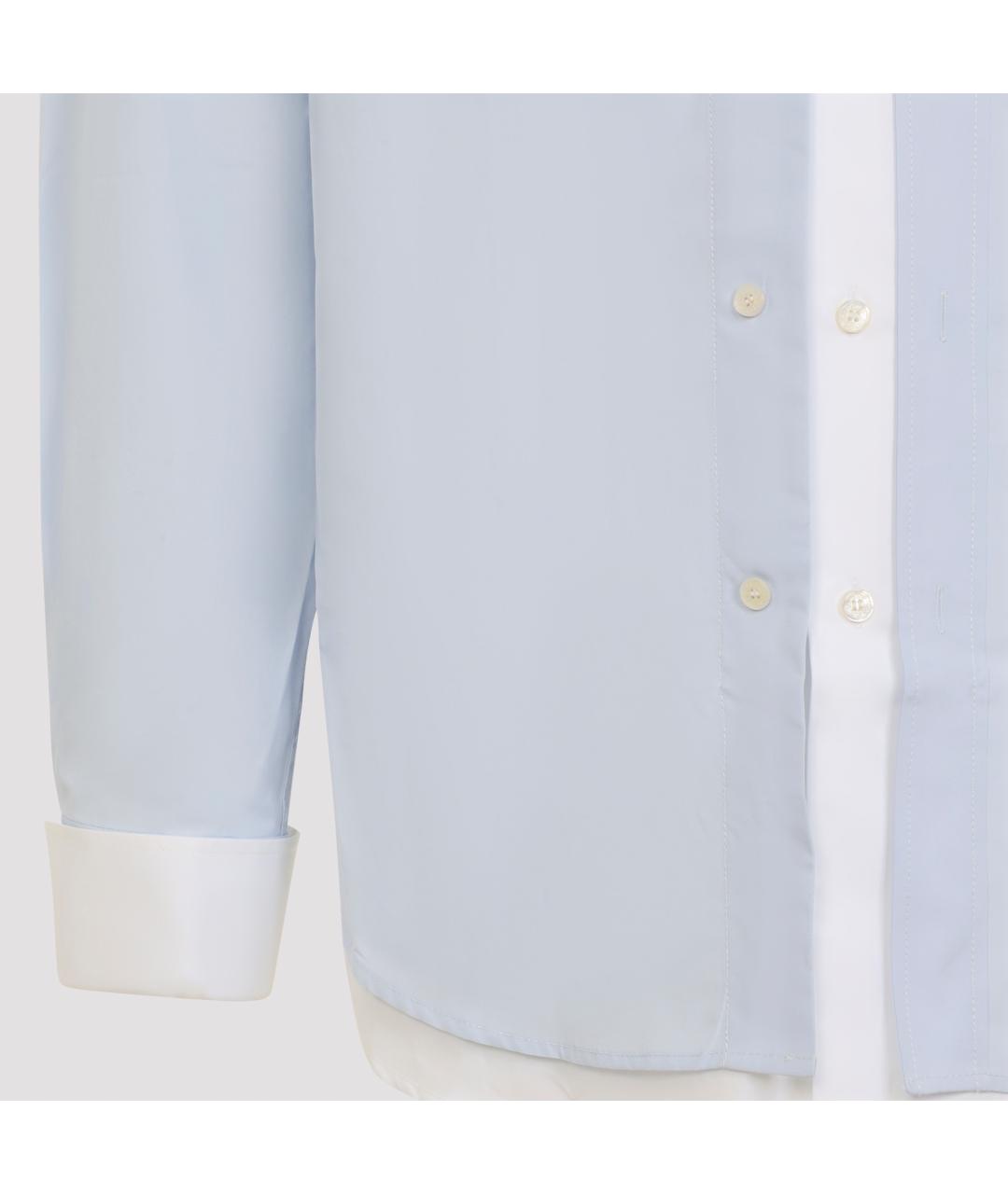 ACNE STUDIOS Синяя хлопковая кэжуал рубашка, фото 5