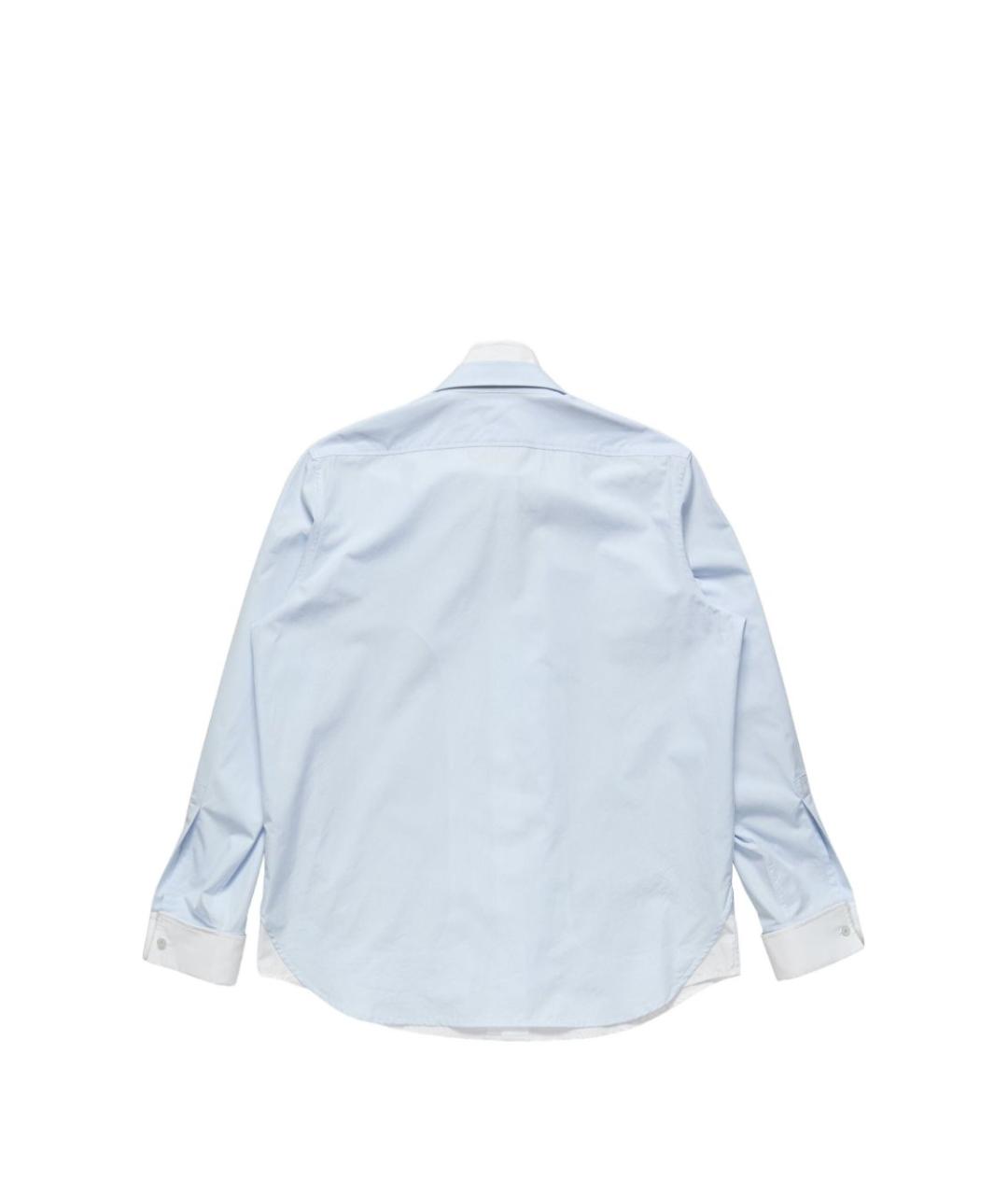ACNE STUDIOS Синяя хлопковая кэжуал рубашка, фото 3