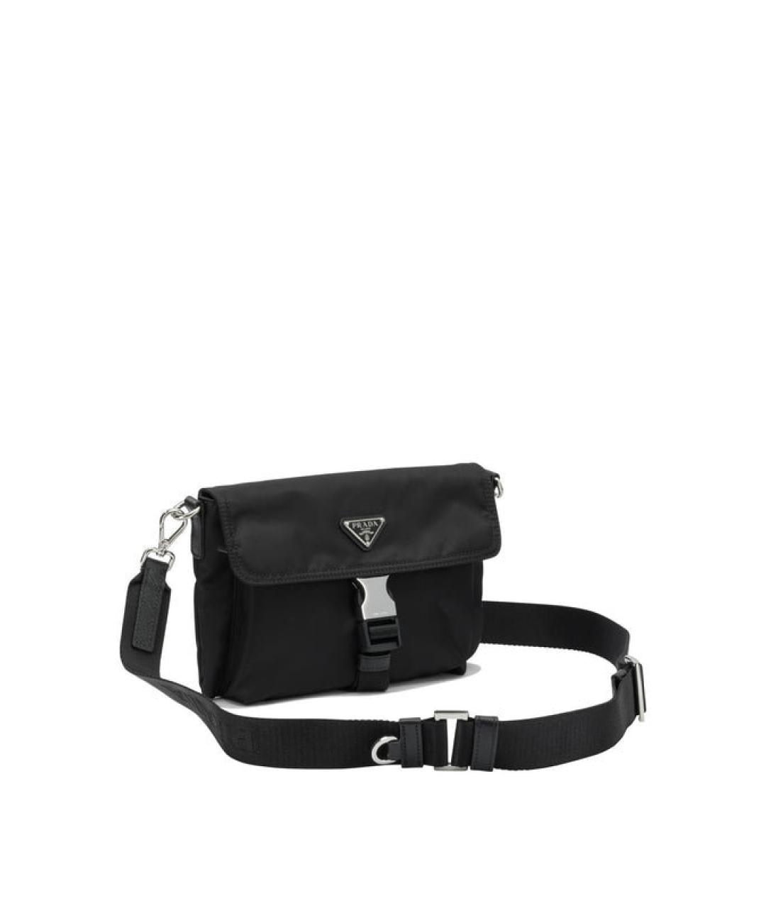 PRADA Черная синтетическая сумка на плечо, фото 2