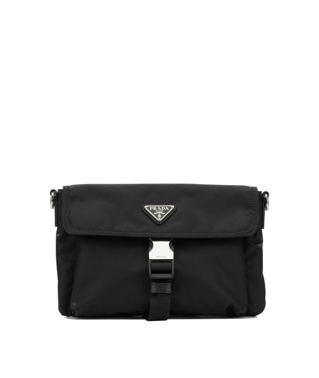 PRADA Черная синтетическая сумка на плечо, фото 1