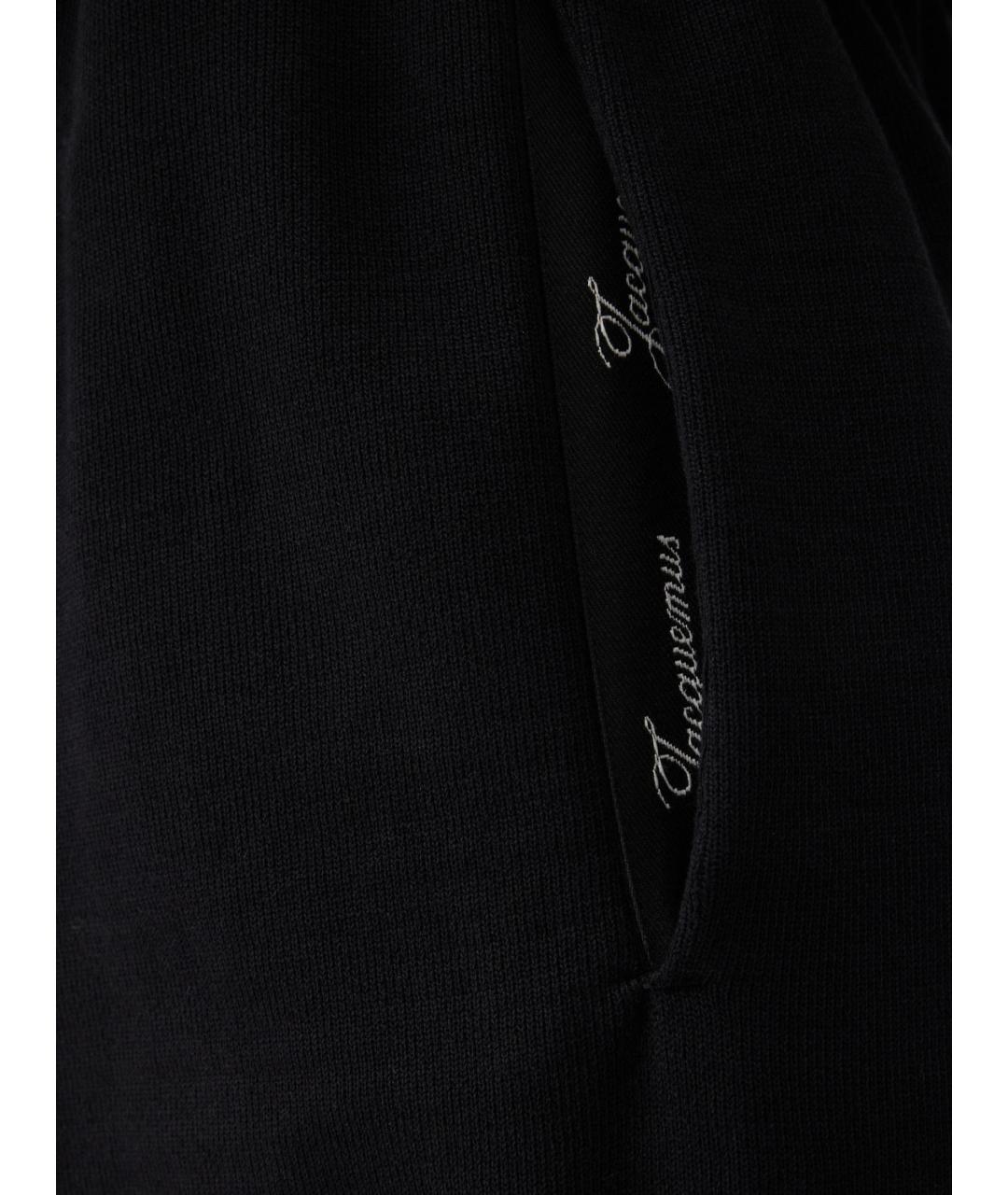JACQUEMUS Черные хлопковые повседневные брюки, фото 2
