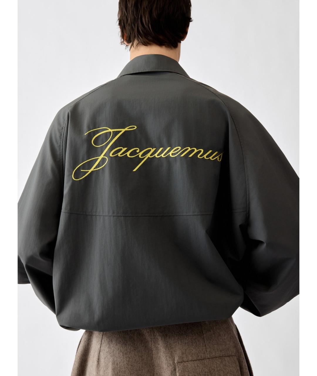 JACQUEMUS Серая полиэстеровая куртка, фото 3