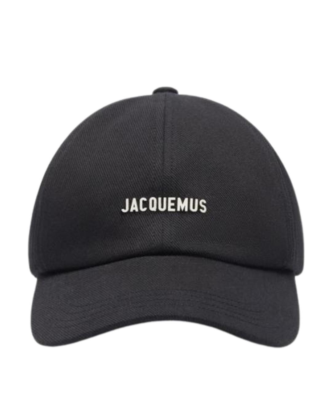 JACQUEMUS Черная хлопковая кепка/бейсболка, фото 1