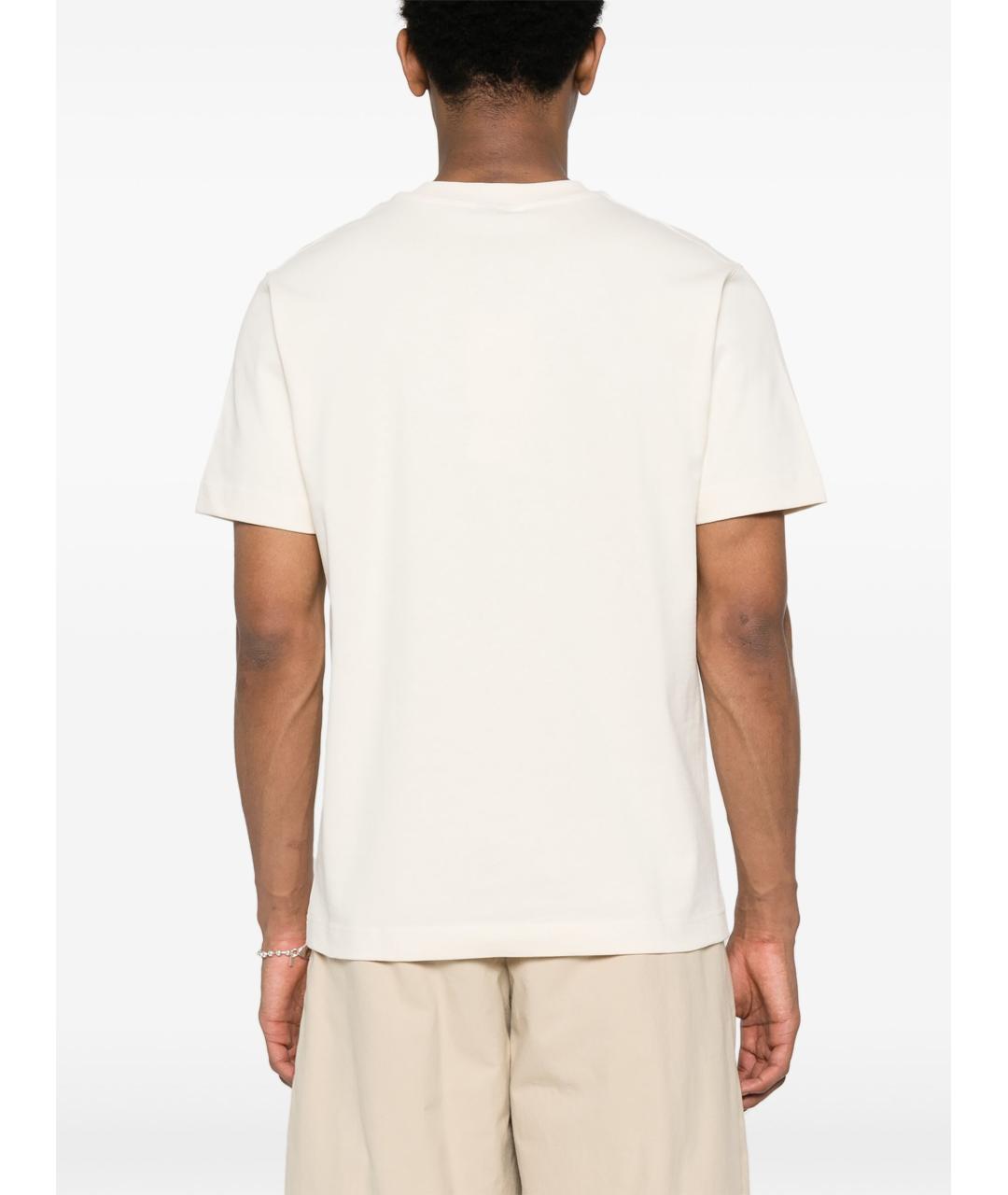 JACQUEMUS Бежевая хлопковая футболка, фото 2