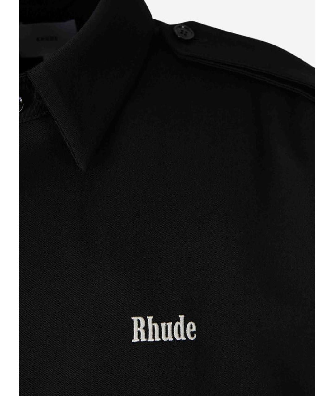 RHUDE Черная шерстяная куртка, фото 3