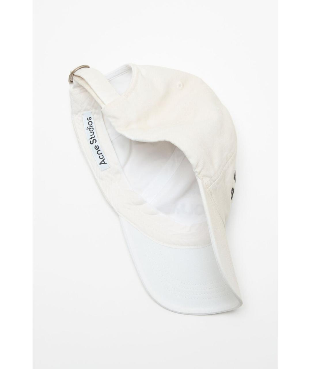 ACNE STUDIOS Белая хлопковая кепка/бейсболка, фото 3
