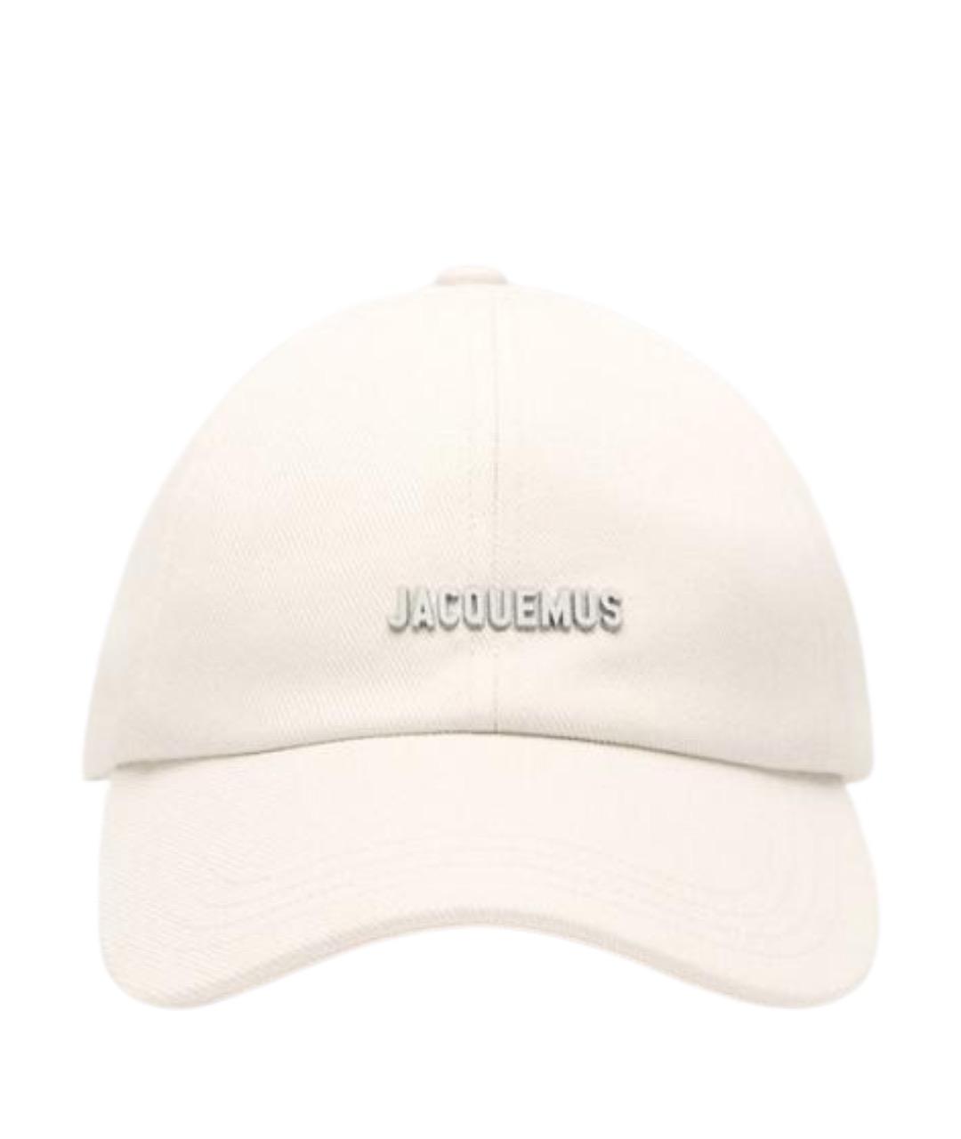 JACQUEMUS Белая хлопковая кепка/бейсболка, фото 1