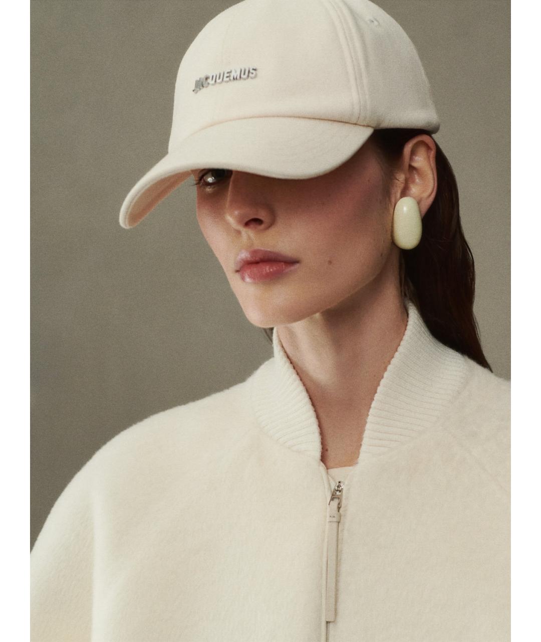 JACQUEMUS Белая хлопковая кепка/бейсболка, фото 3