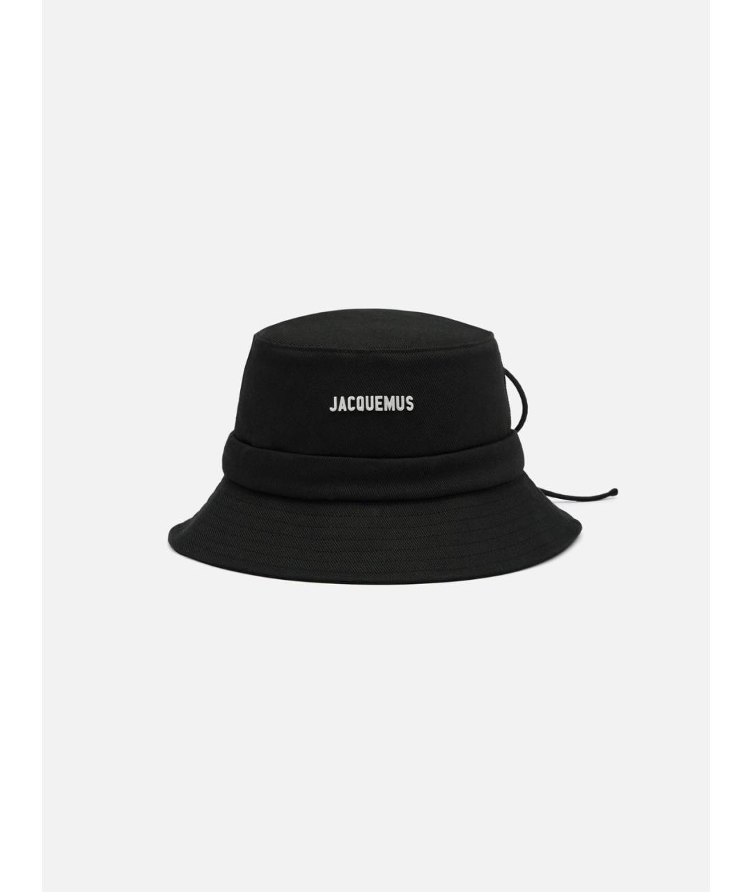JACQUEMUS Черная хлопковая шляпа, фото 2