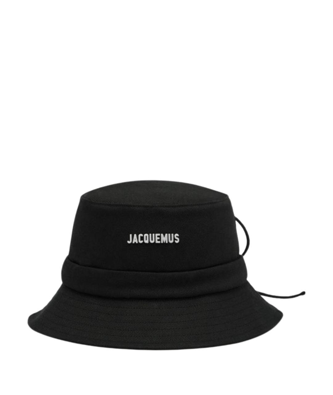 JACQUEMUS Черная хлопковая шляпа, фото 1