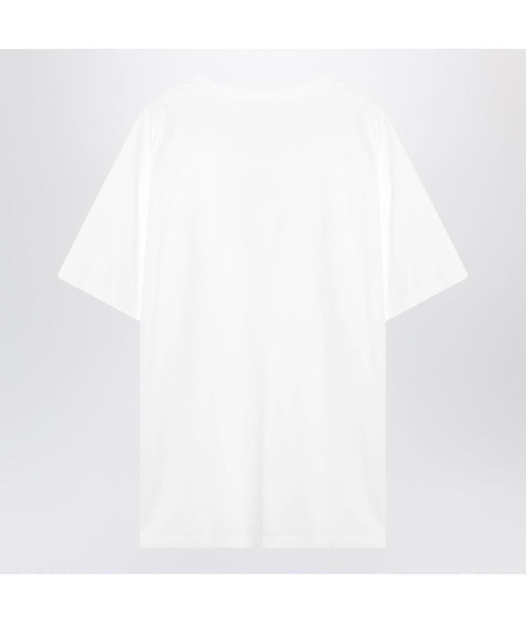 MM6 MAISON MARGIELA Белая хлопковая футболка, фото 2