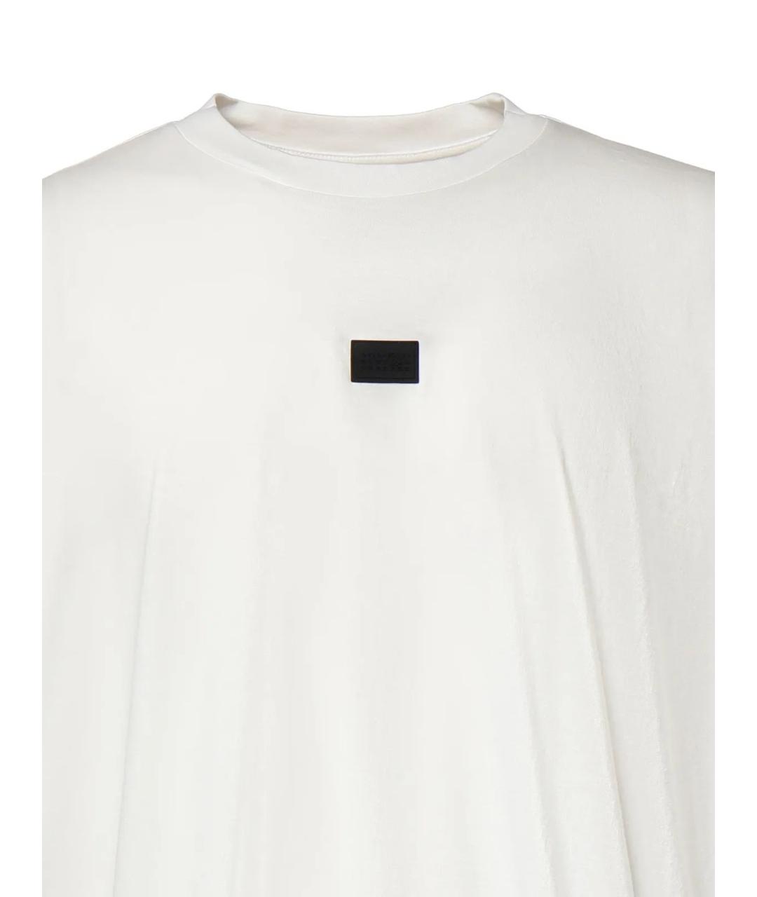 MM6 MAISON MARGIELA Белая хлопковая футболка, фото 3
