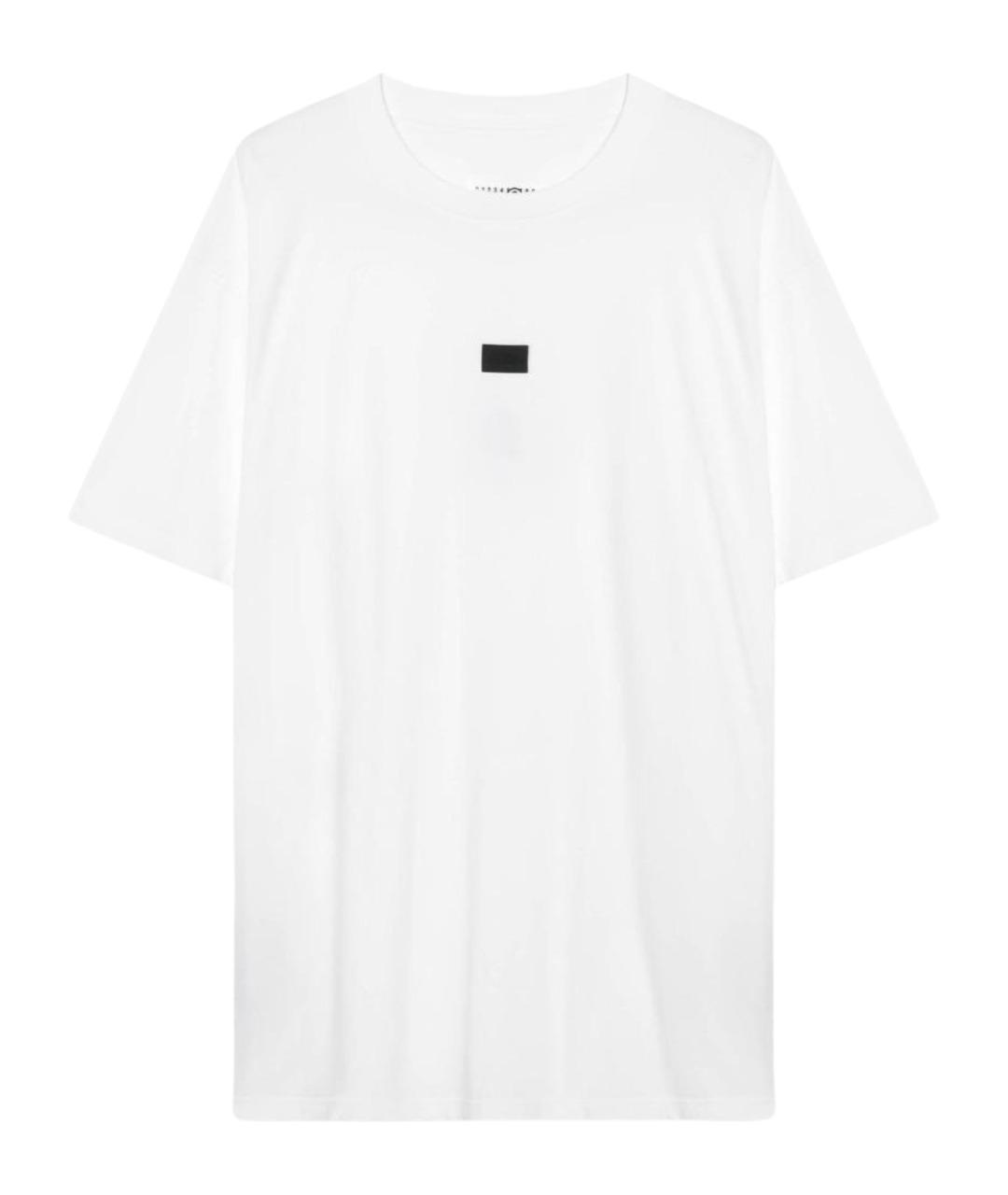 MM6 MAISON MARGIELA Белая хлопковая футболка, фото 1