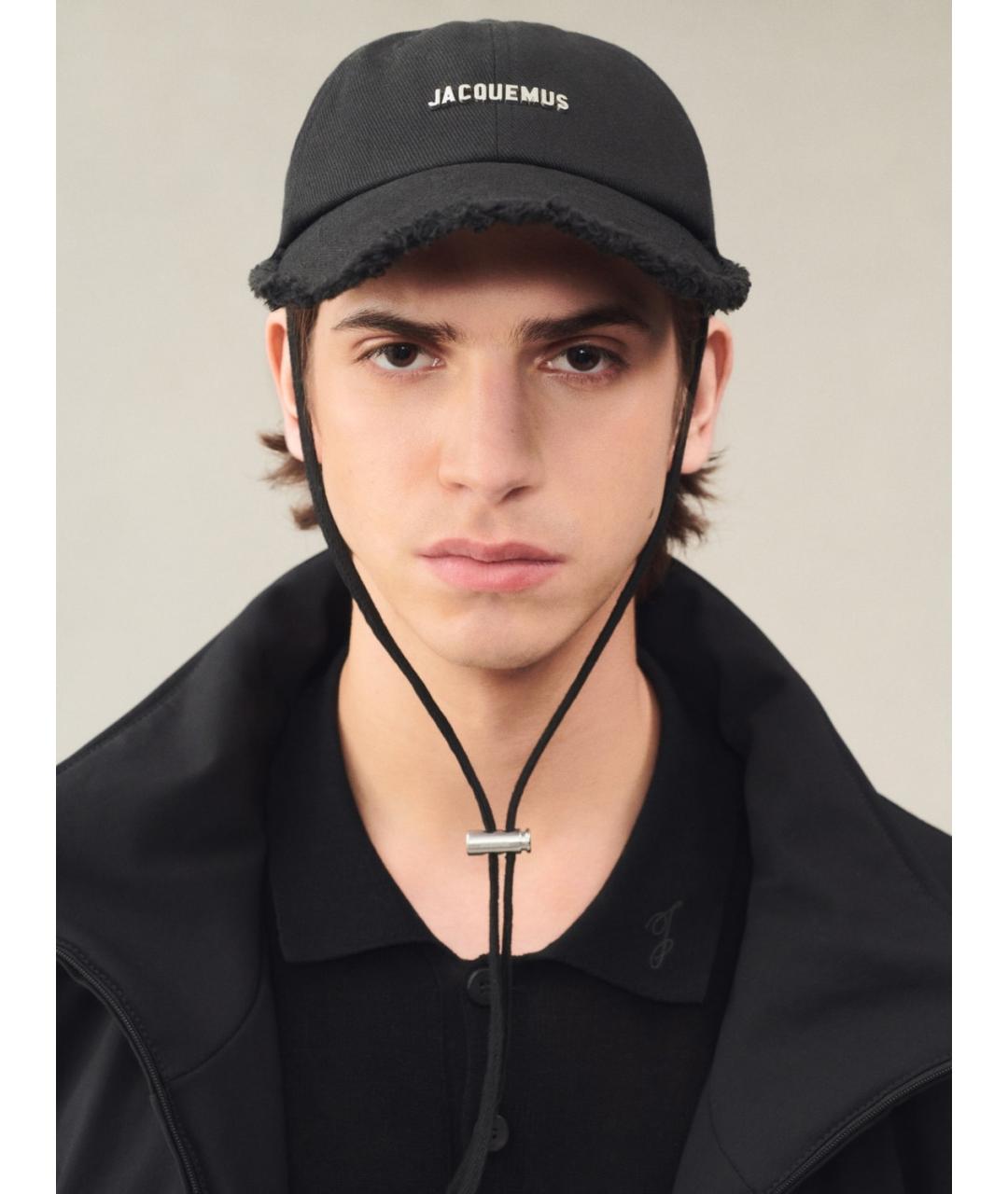 JACQUEMUS Черная хлопковая кепка/бейсболка, фото 2