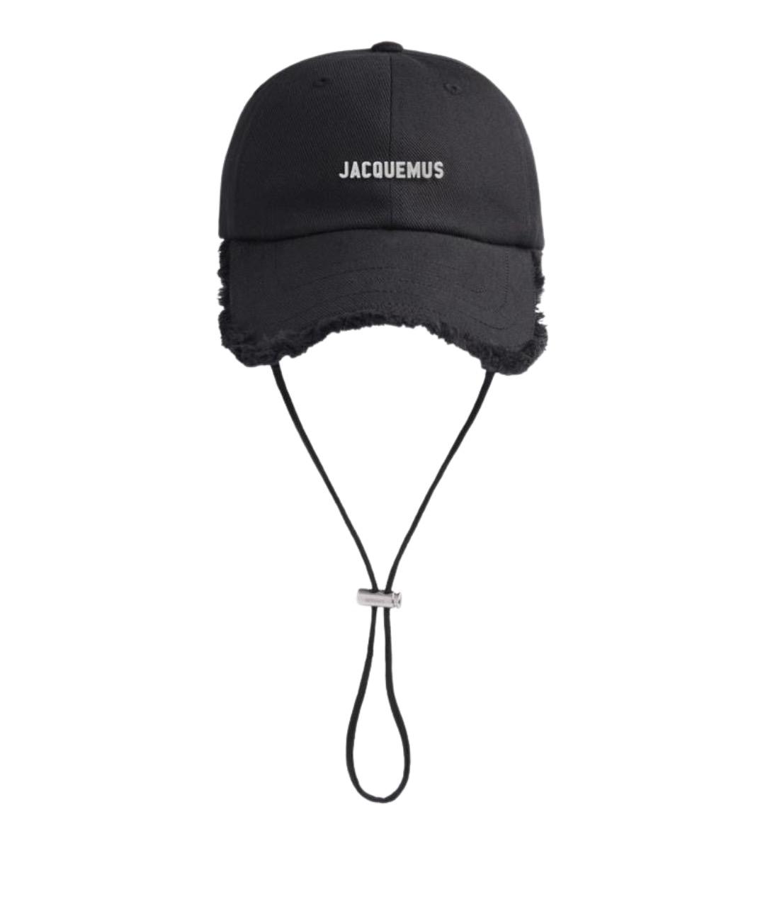 JACQUEMUS Черная хлопковая кепка/бейсболка, фото 1