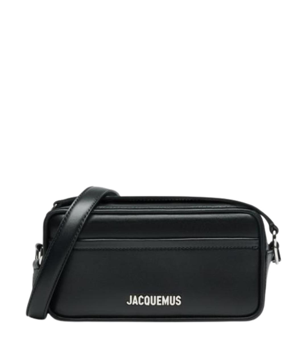 JACQUEMUS Черная хлопковая сумка на плечо, фото 1