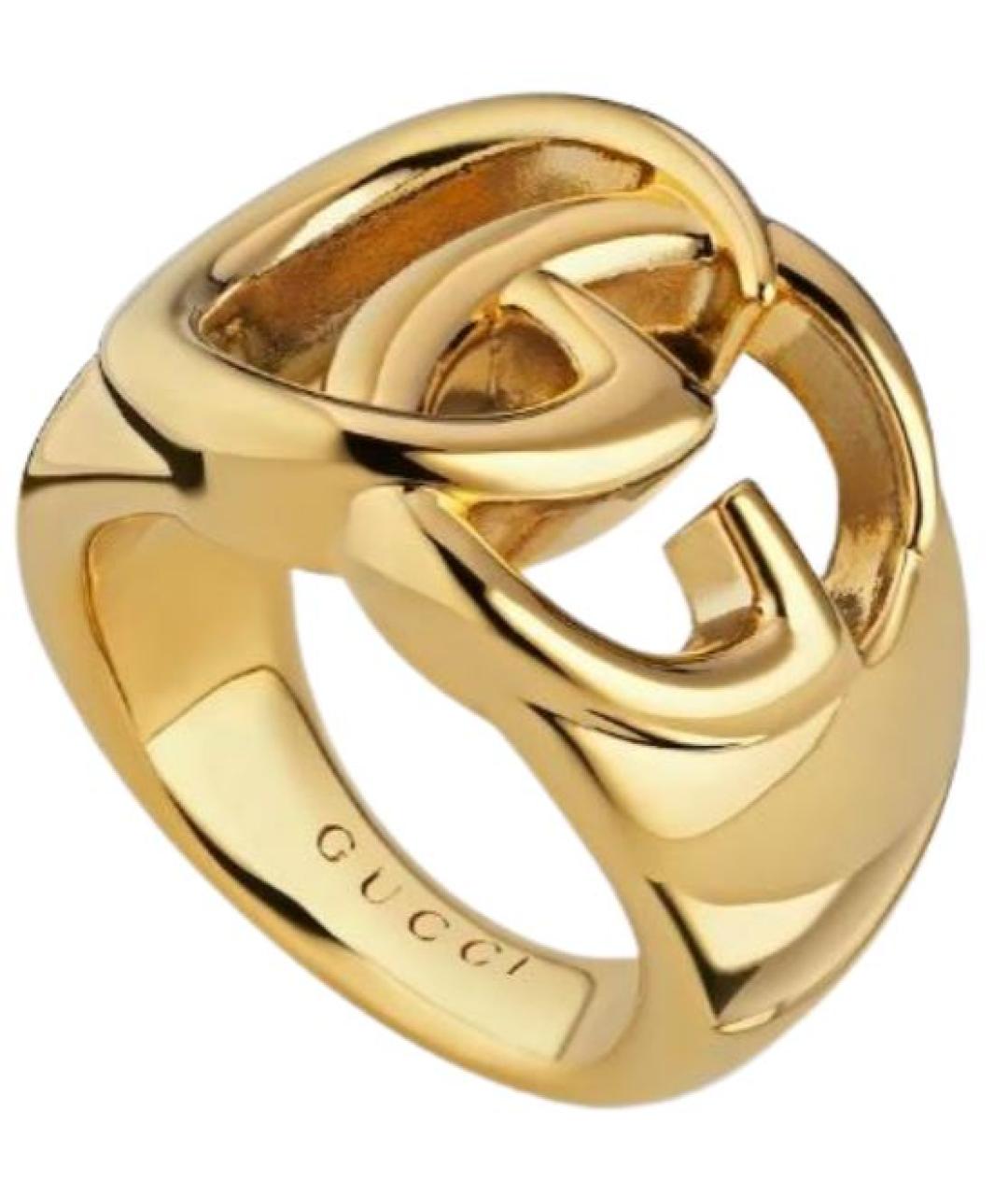 GUCCI Золотое металлическое кольцо, фото 1