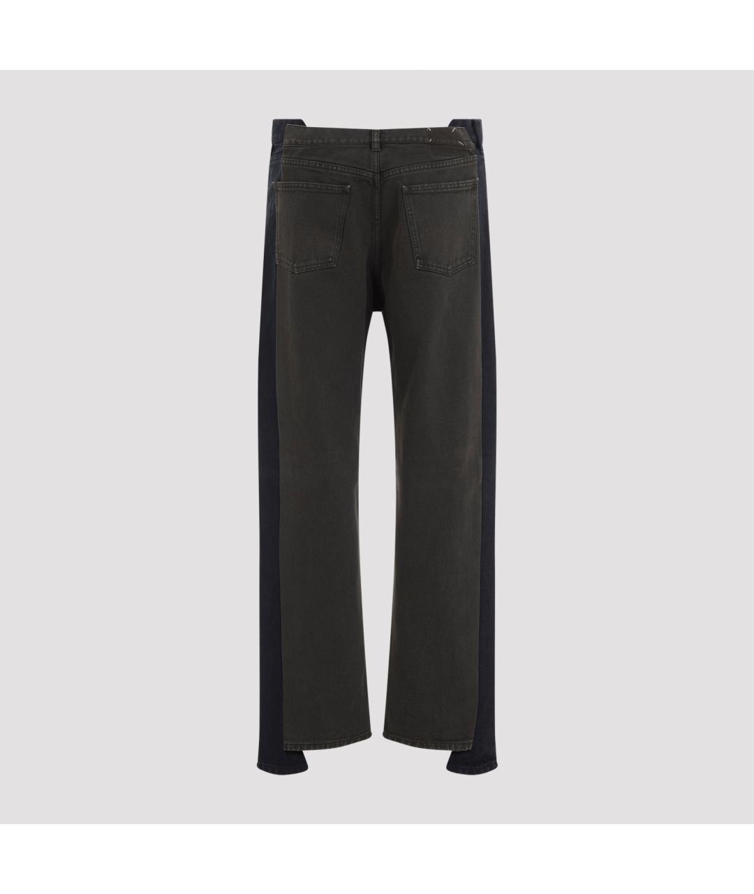 MAISON MARGIELA Черные хлопковые повседневные брюки, фото 3