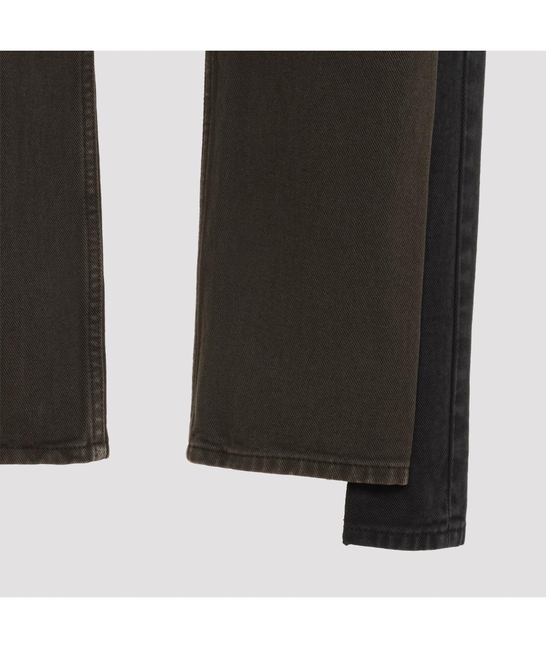 MAISON MARGIELA Черные хлопковые повседневные брюки, фото 4