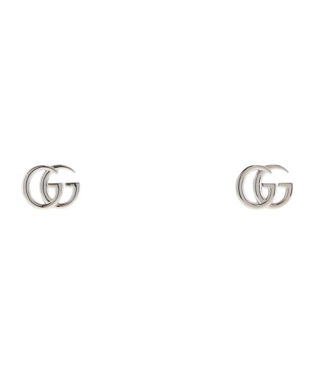 GUCCI Серебряные металлические серьги, фото 1