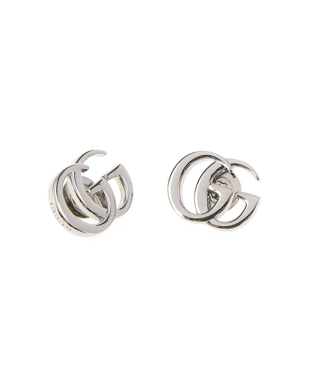 GUCCI Серебряные металлические серьги, фото 2