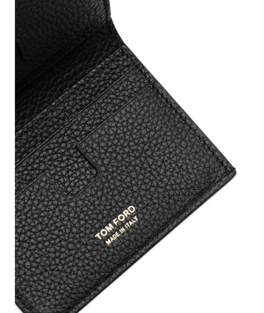 TOM FORD Черный кожаный кардхолдер, фото 3