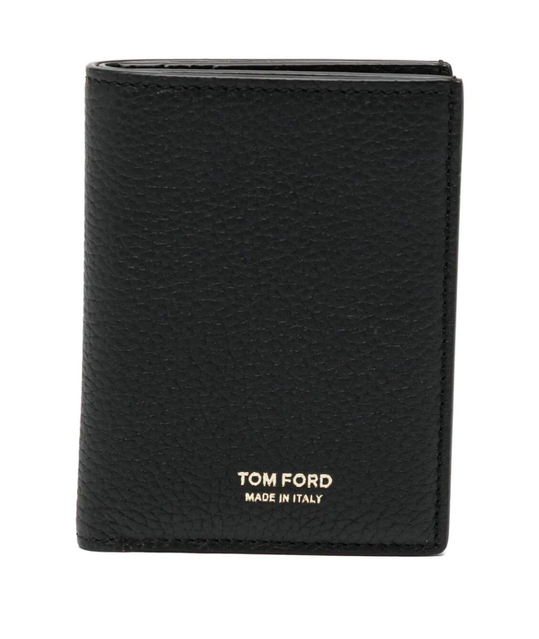 TOM FORD Черный кожаный кардхолдер, фото 1