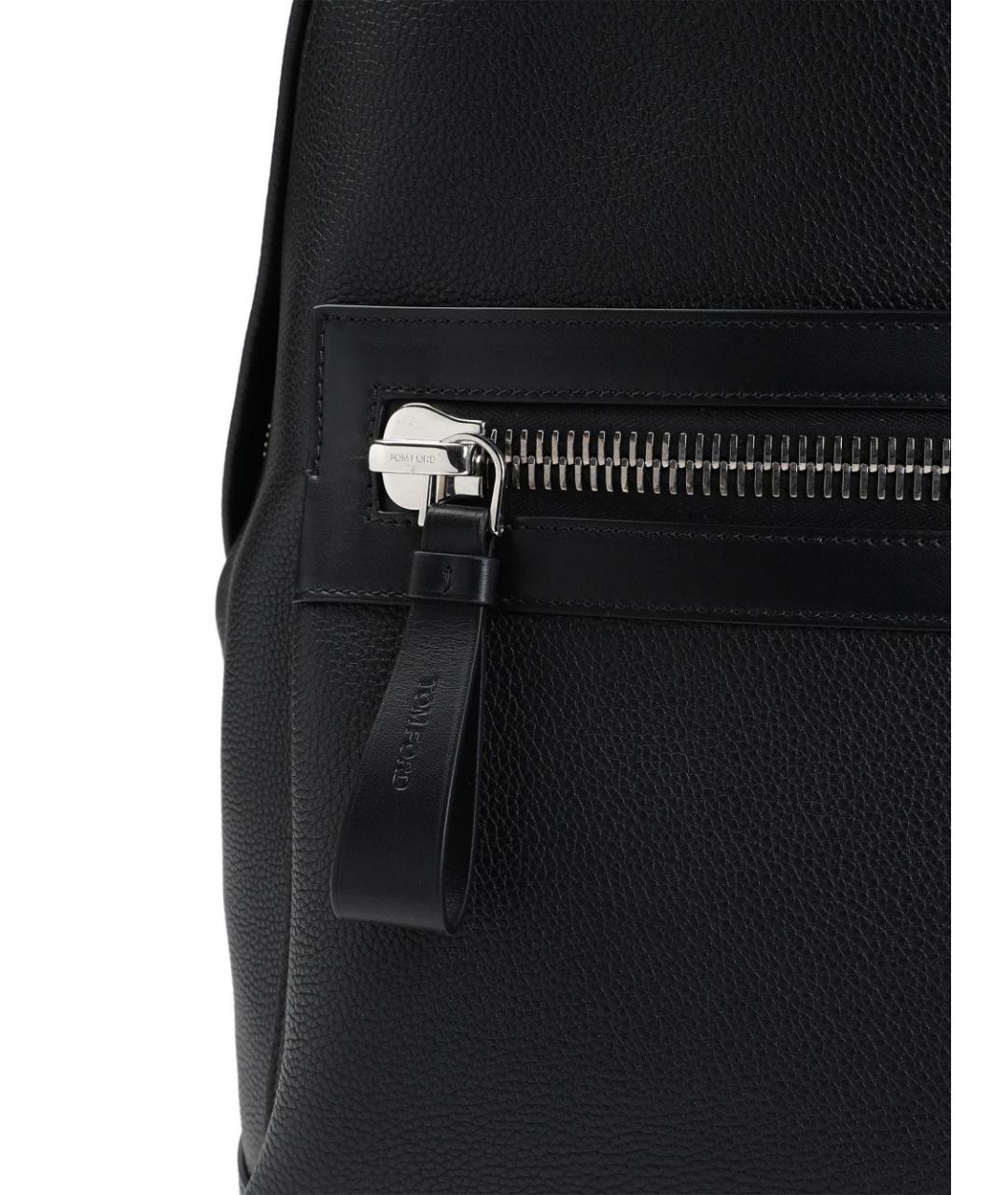 TOM FORD Черный кожаный рюкзак, фото 4