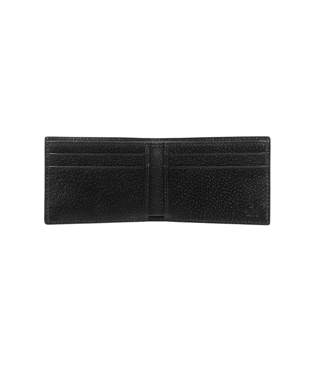 GUCCI Черный кожаный кошелек, фото 3