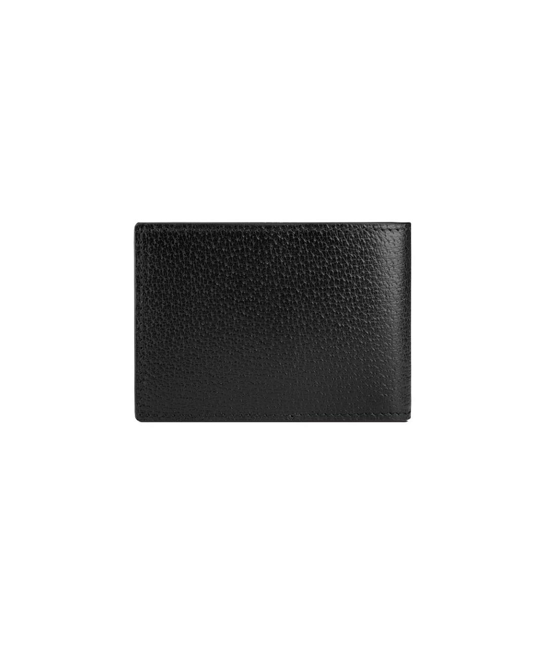 GUCCI Черный кожаный кошелек, фото 2