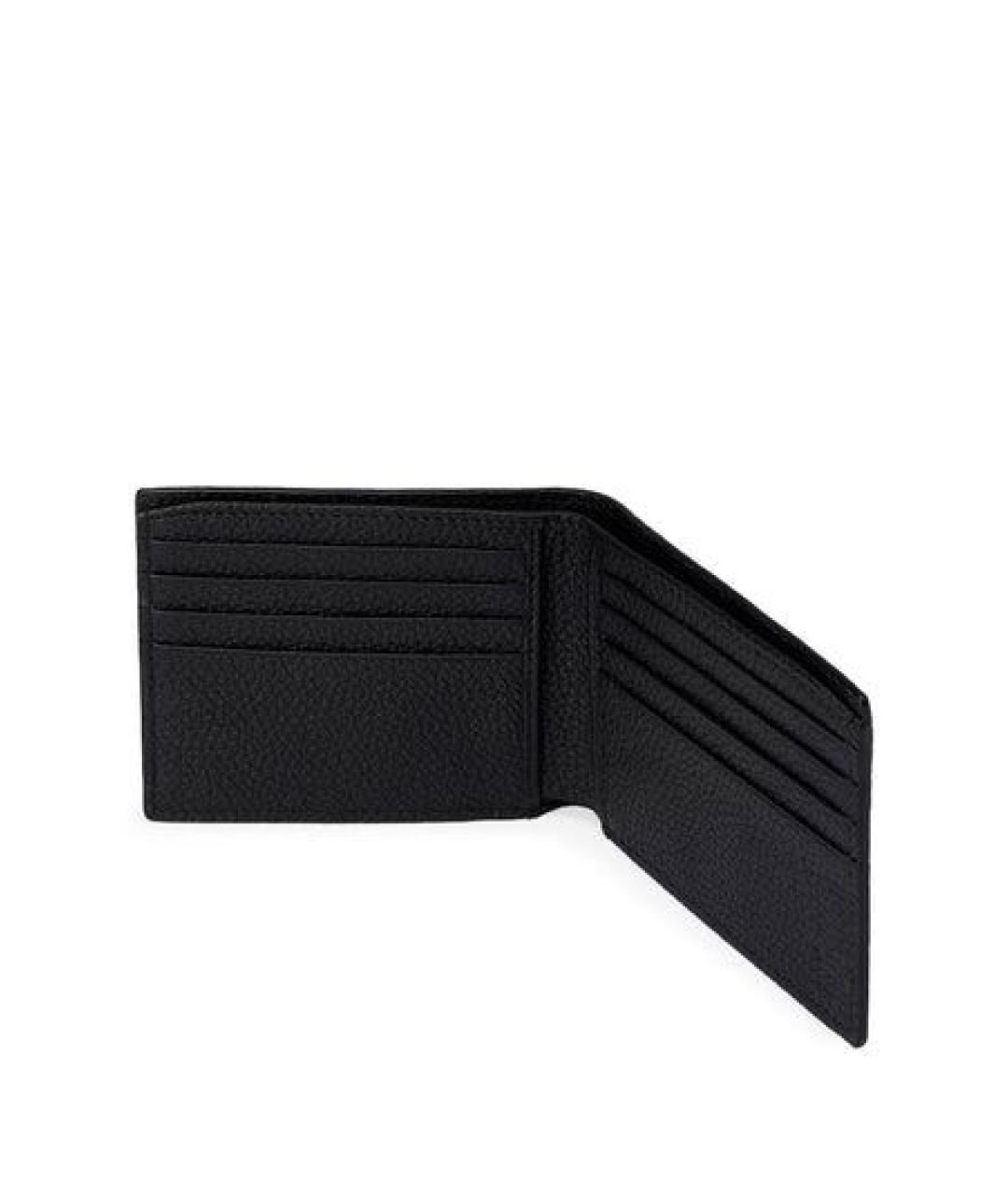 GUCCI Черный кожаный кошелек, фото 4