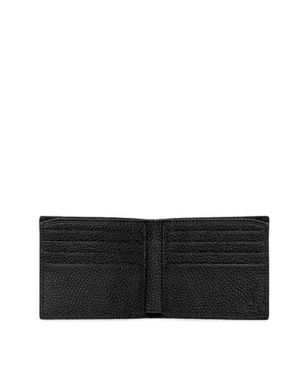 GUCCI Черный кожаный кошелек, фото 2