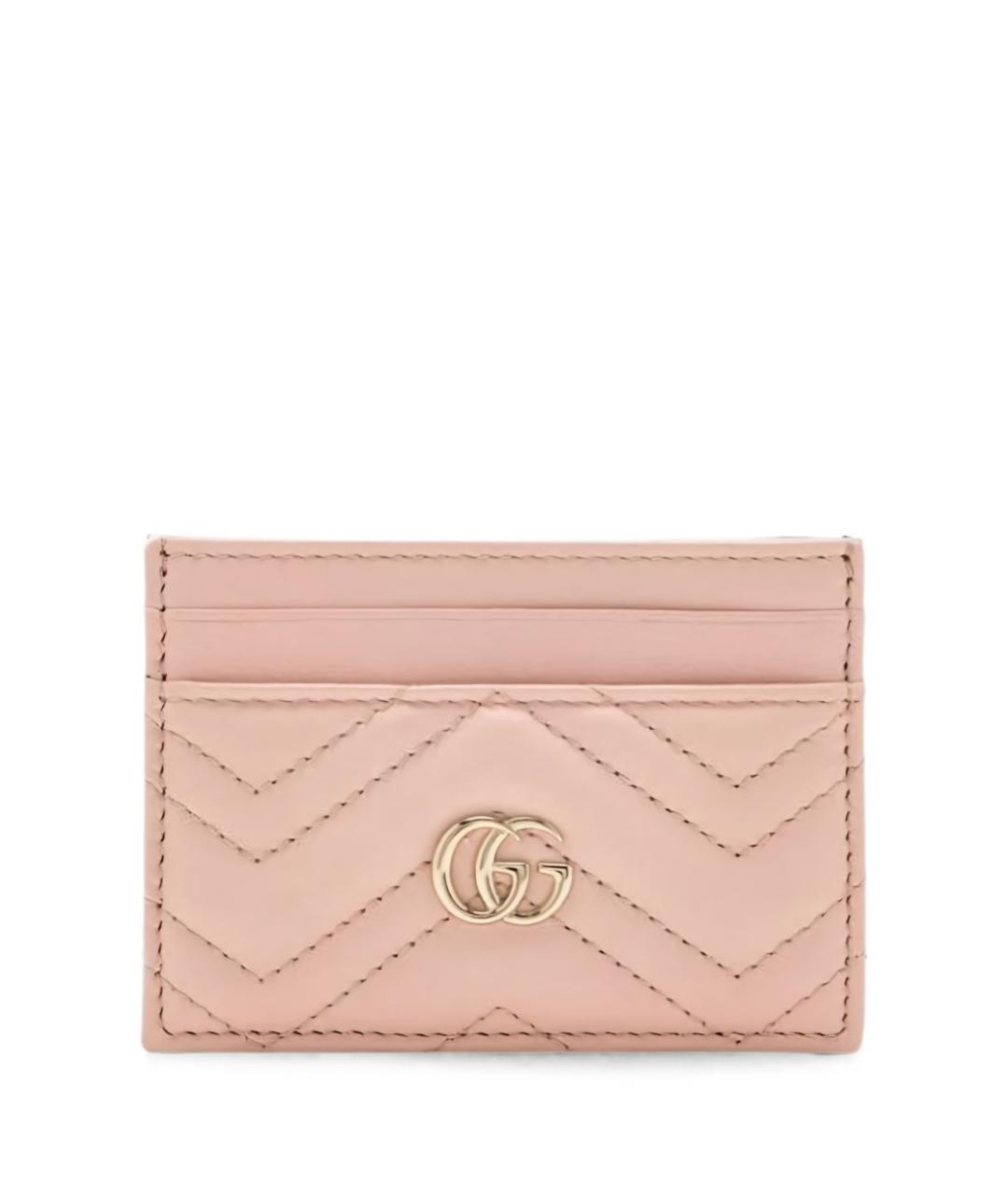 GUCCI Розовый кожаный кардхолдер, фото 4