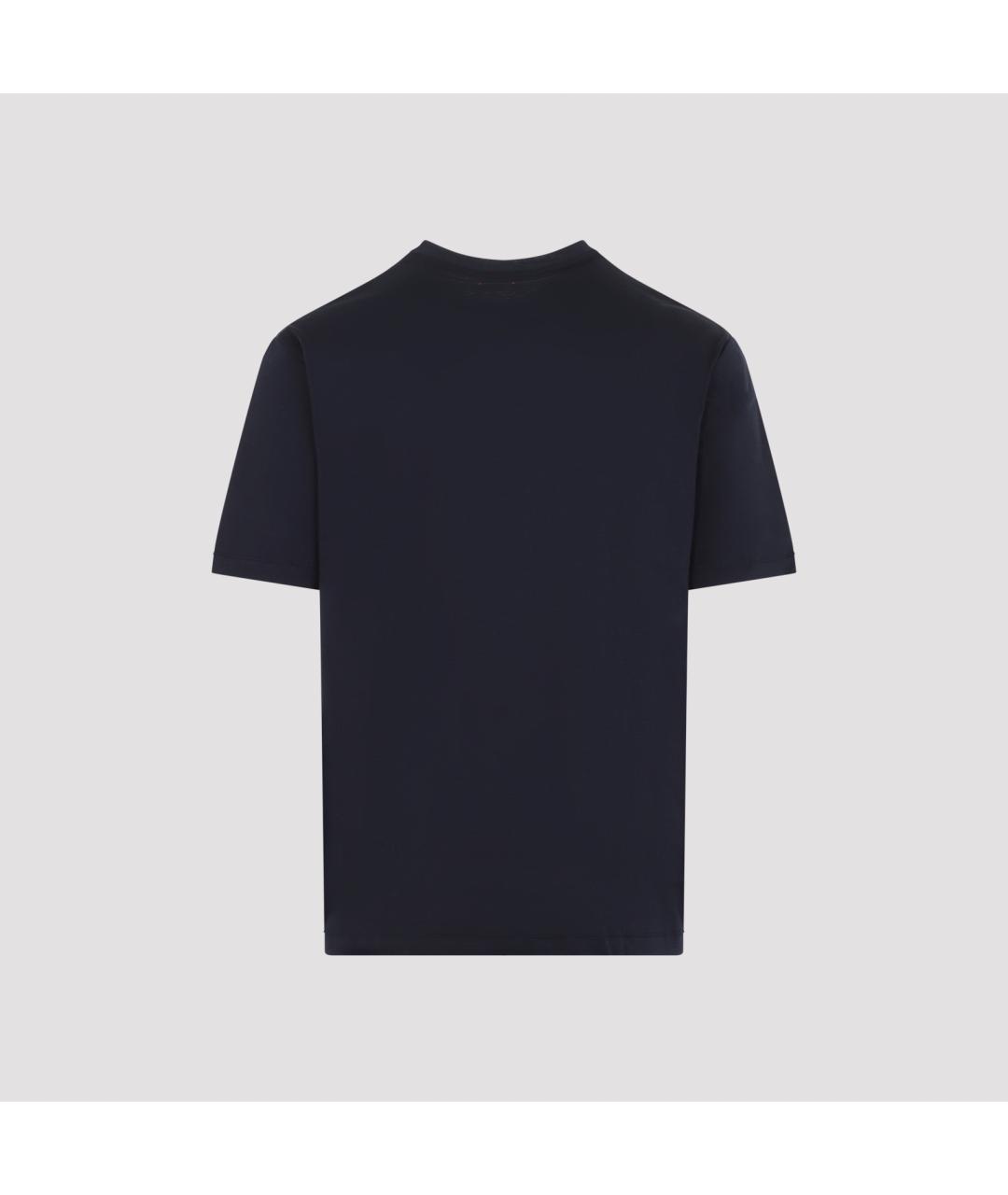 KITON Синяя хлопковая футболка, фото 3