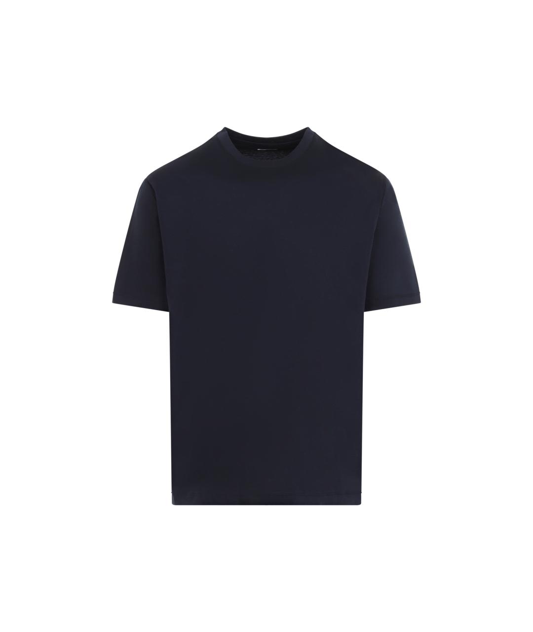 KITON Синяя хлопковая футболка, фото 1