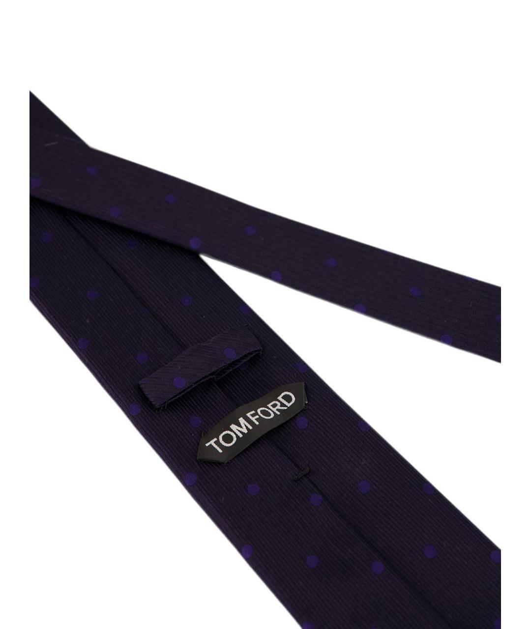 TOM FORD Темно-синий шелковый галстук, фото 4