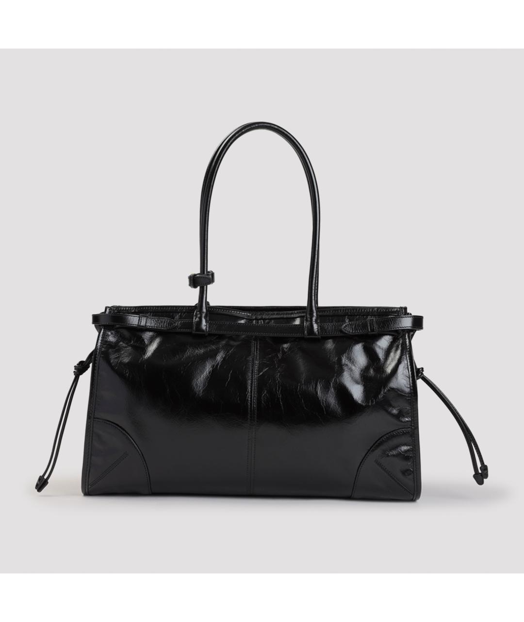 PRADA Черная кожаная сумка тоут, фото 3