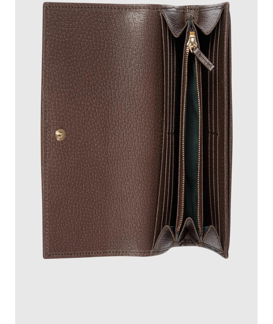 GUCCI Бежевый кожаный кошелек, фото 2
