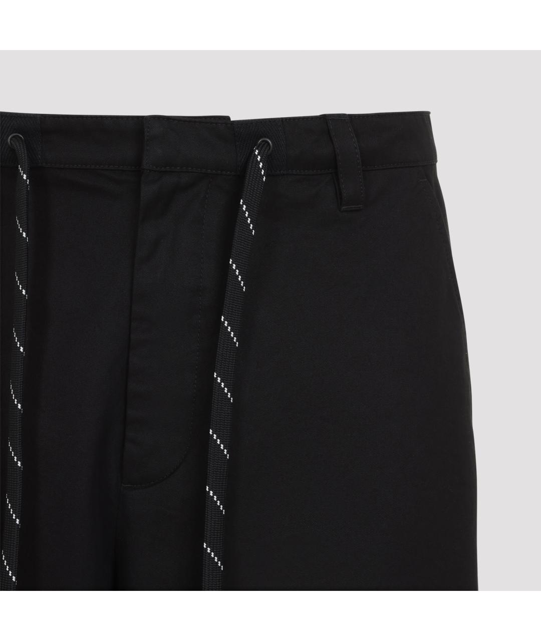 BALENCIAGA Черные хлопковые брюки чинос, фото 4