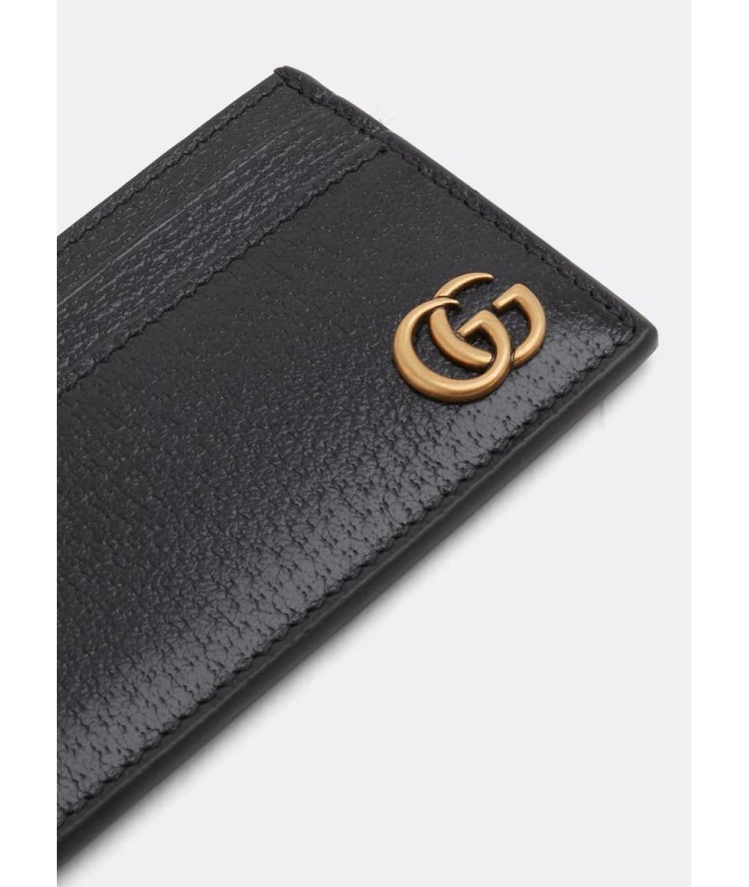 GUCCI Черный кожаный кардхолдер, фото 2