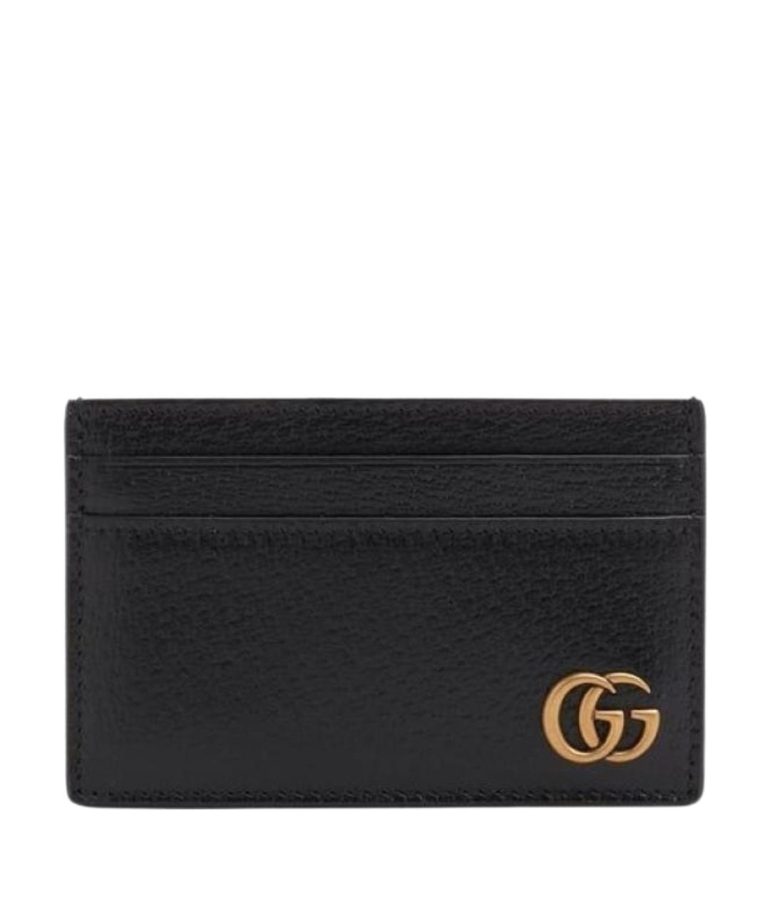 GUCCI Черный кожаный кардхолдер, фото 1