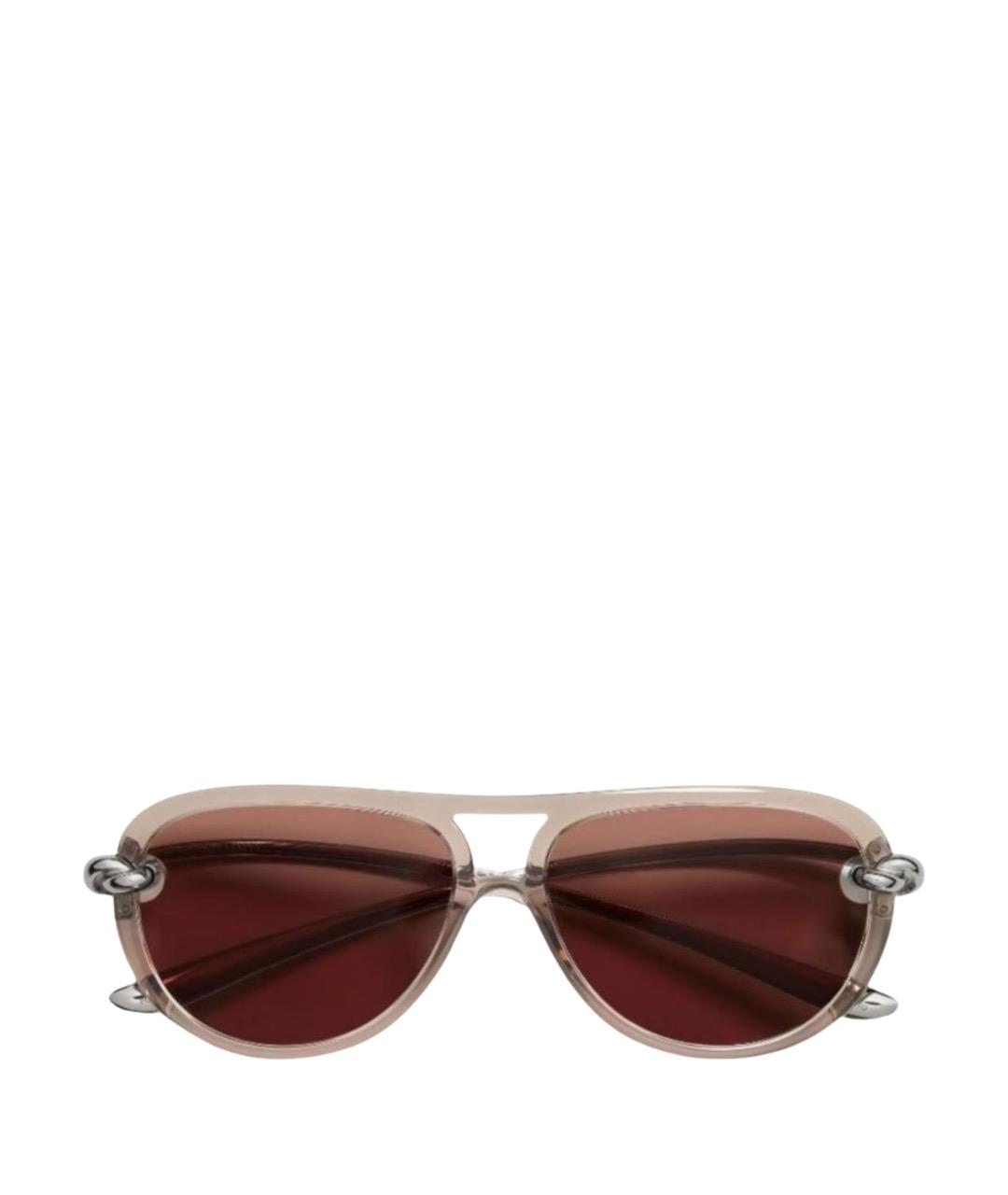 BOTTEGA VENETA Коричневые солнцезащитные очки, фото 1