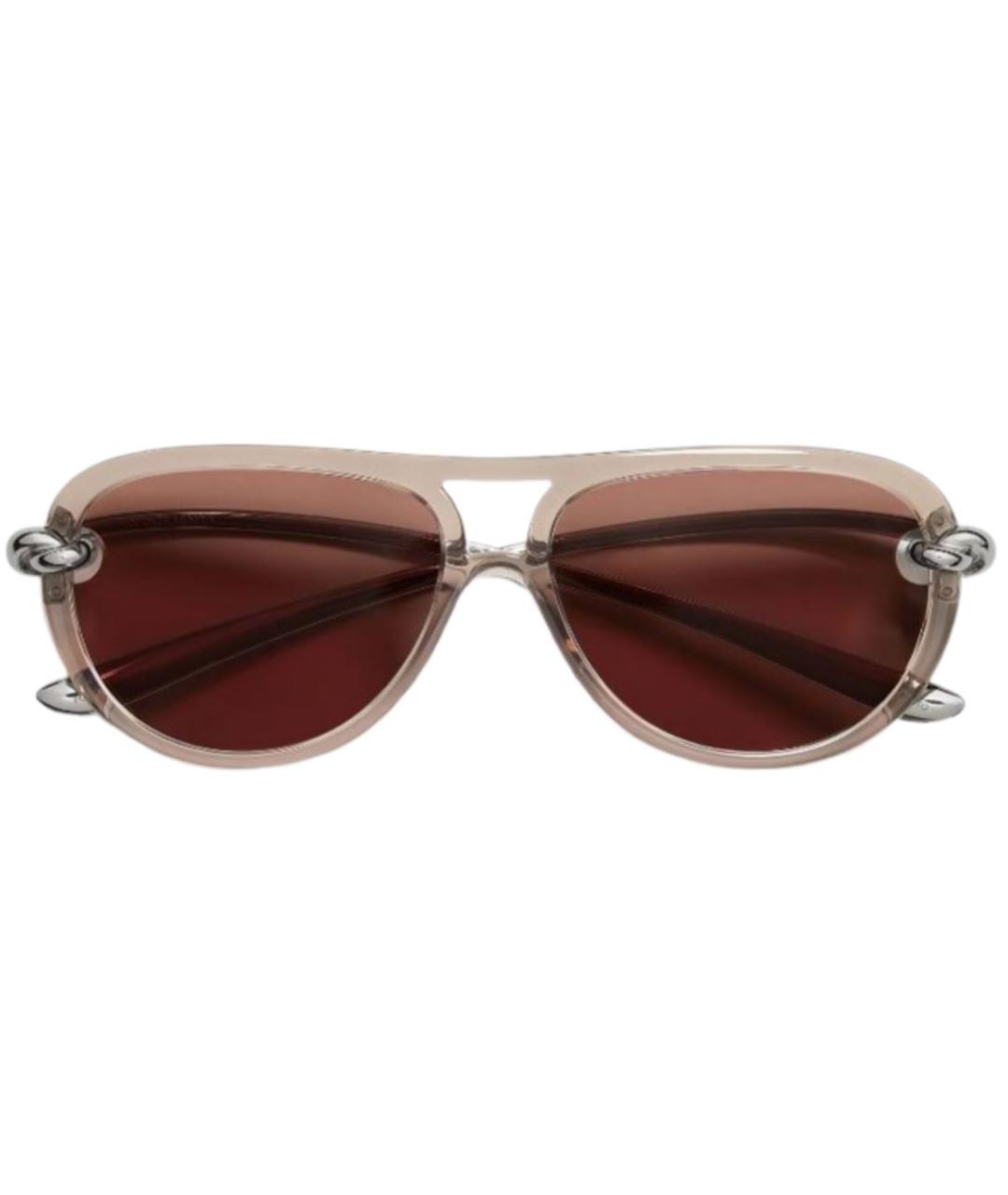 BOTTEGA VENETA Коричневые солнцезащитные очки, фото 3