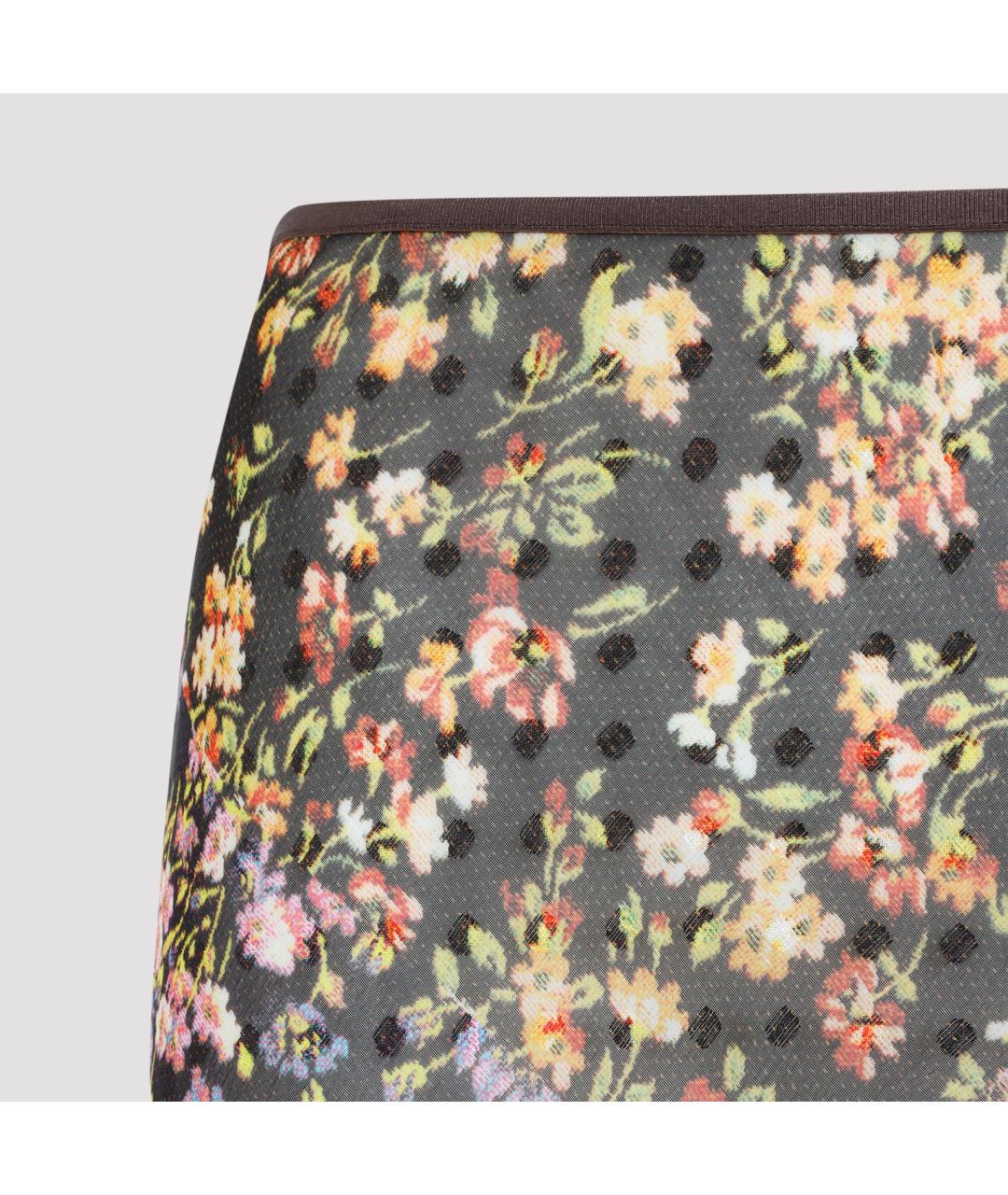 DRIES VAN NOTEN Мульти полиэстеровая юбка миди, фото 4