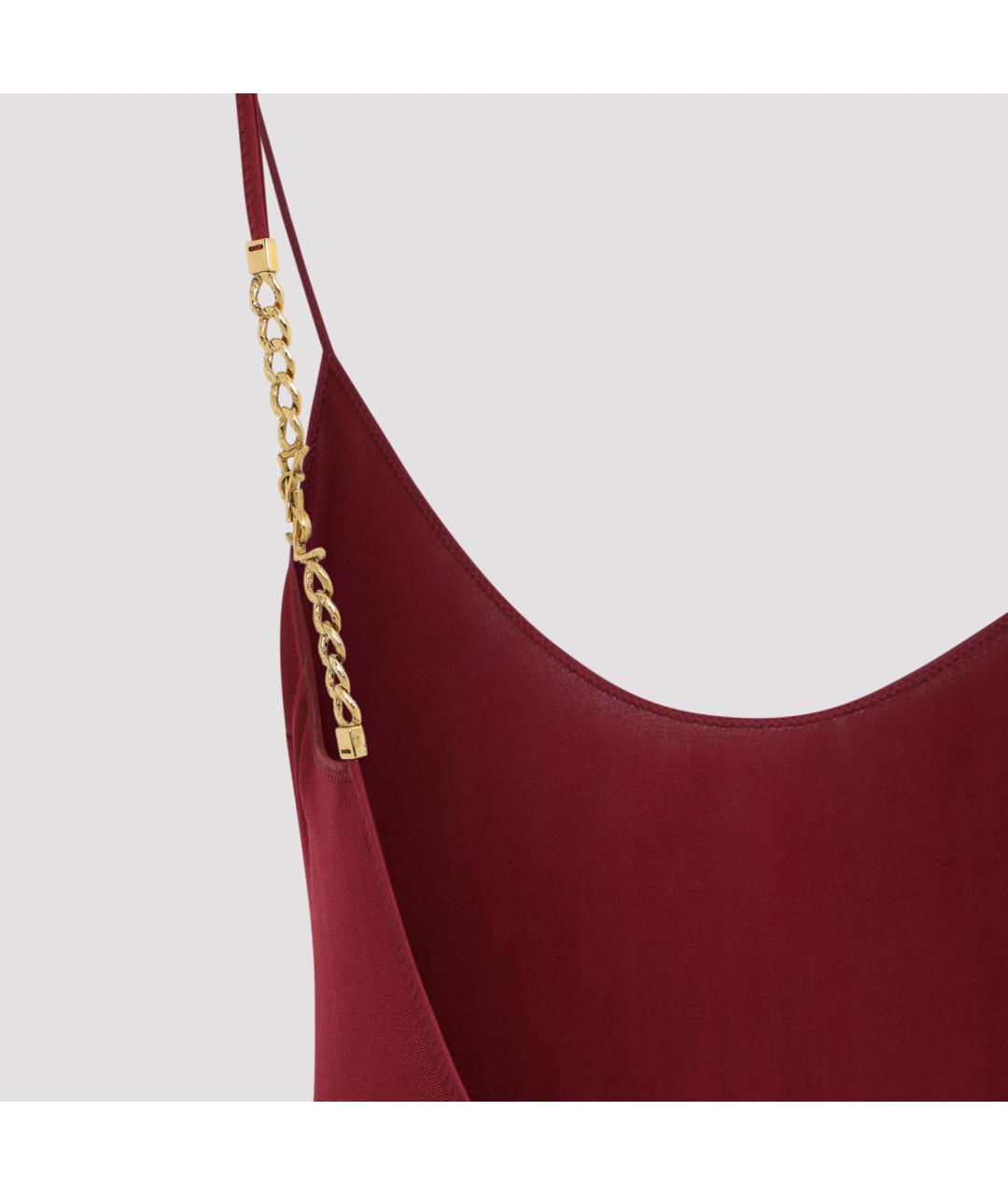 SAINT LAURENT Красное вискозное вечернее платье, фото 4