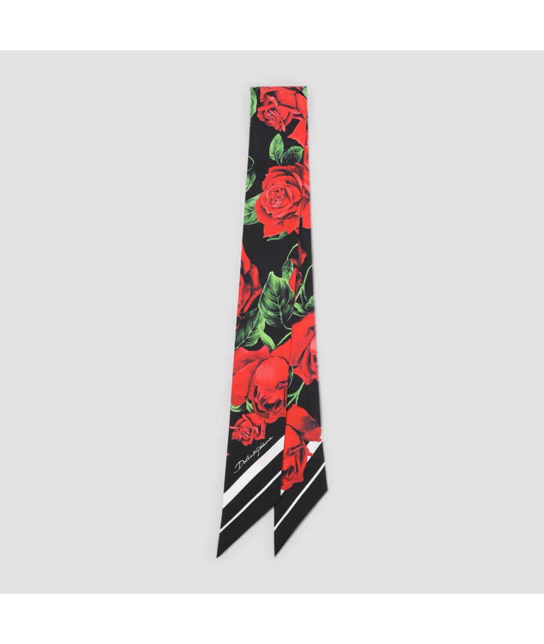 DOLCE&GABBANA Мульти шелковый шарф, фото 2